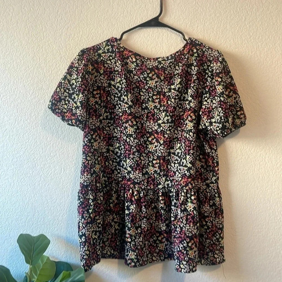 W5 floral peplum blouse Medium - Picture 5 of 6